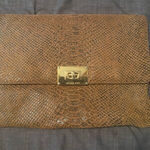 Michael Kors Brown Clutch